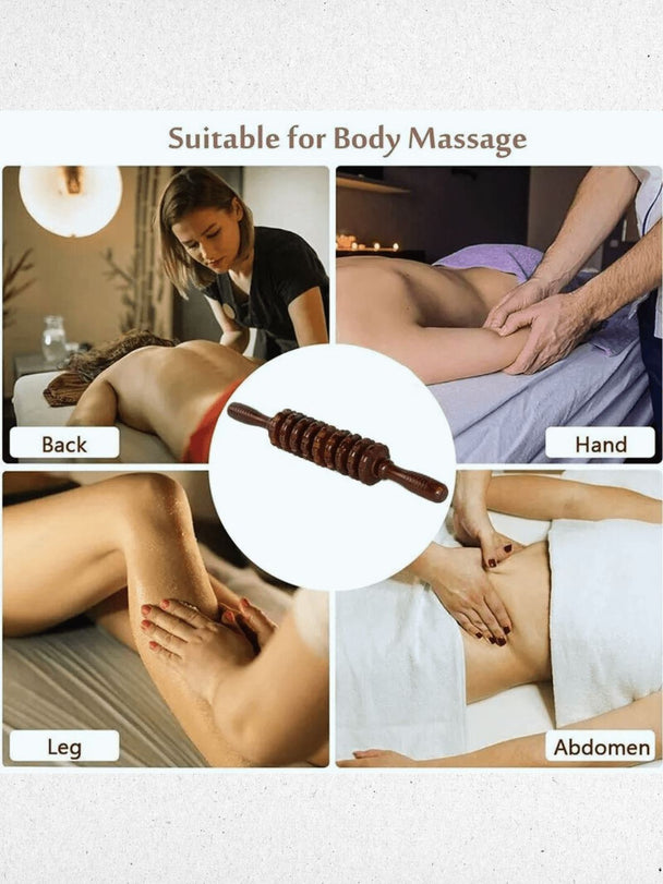 Rouleau de massage en bois de qualité