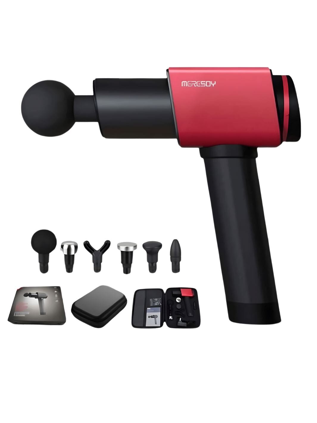 Pistolet de massage professionnel MassageSanté Rouge 